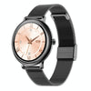 LOANIY CF80 1.08 Inch Heart Rate Monitoring Smart Bluetooth Watch, Color: Black Steel