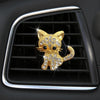Retro Cute Kitten Car Air Vent Aromatherapy Ornaments(Gold)