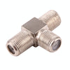 F-Type Splitter Adapter 3 Way Female to 2 Way Female Coax CCTV