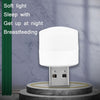 5 PCS 1W USB Power LED Eye Protection Mini Night Light(Warm Light)