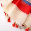 180 X 85cm  Women Cotton And Linen Scarf Retro Splicing Bohemian Printed Silk Shawl SL2003-016