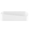 Bathroom Paste Wall-Mounted Plastic Storage Rack Geometric Shape Bathroom Rack, Specification: Carton Packaging(White)