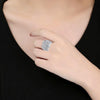 Women Fashion Luxury Zircon Stone Rings, Ring Size:9