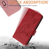 For Samsung Galaxy A16 Embossed Rose RFID Anti-theft Leather Phone Case(Red)