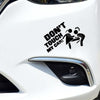 10pcs Car Sticker Do Not Touch My Car Personalised Reflective Warning Sticker(Black)