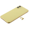 iPhone 11 Yellow Back Cover Assembly with Side Keys & Wireless Charging