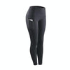 Slim Tight Sportswear Women High Waist Hips Slim Sports Leggings, Size:M(Gray)