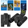 DB618B 10X25 Zoom 10mm Objective Lens HD 1280x960P 1.5 inch LCD Screen Binocular Telescope Digital Camera(Black)