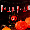 8pcs Halloween Imitation Blood Knife Pendant Decorative Flag Haunted House Door Curtain
