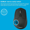 Logitech M720 1000DPI 2.4GHz Wireless Bluetooth Multimode Mouse (Black)