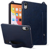 For iPad 10th Gen 10.9 2022 TPU Leather Back Tablet Case with Wristband(Dark Blue)