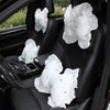 Bow Car Head Pillow Car Seat Neck Pillow Comfortable Cotton Car Supplies, Colour: Sun Flower Lumbar Pillow