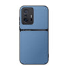 For Xiaomi 11T / 11T Pro Litchi Leather Magnetic Full Coverage Shockproof Phone Case(Blue)