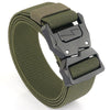 Outdoor Casual Lightning Buckle Men Elastic Belt, Length: 125cm(Army Green)