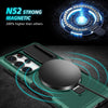 For Samsung Galaxy S25 Ultra 5G Sliding Camshield MagSafe Holder TPU Hybrid PC Phone Case(Deep Green)
