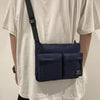 WEPOWER Men Chest Bag Leisure Sports Shoulder Bag(Dark Blue)