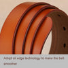 ZK--052 Soft and Wear-resistant Fine Cowhide Belt with Pin Buckle, Length: 110cm(Black)