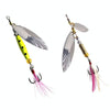5pcs Rotation Luya Sequins Willow Leaf Feather Bait, Style: Lead Pendant  7g
