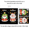 30x45cm Christmas Static Wall Stickers Glass Window Christmas Decoration Poster, Style: SDJ2316