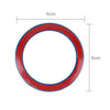 Aluminium Alloy Steering Wheel Decoration Ring Cover Sticker for BMW(Blue)