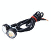 2 PCS 2W (White + Yellow Light) Car Auto Eagle Eyes Fog Light Turn Light with 12 SMD-4014 LED Lamps, DC 12V Cable Length: 55cm