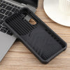 For Samsung Galaxy S24 FE 5G Camera Shield Card Slot PC Hybrid TPU Phone Case(Black)