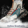 1927A Summer Hollow Flying Knit Breathable Sports Shoes Men Casual Shoes, Size: 41(Black)