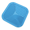 Silicone Licking Mat, Blue, Large - Slow Feeder Dog Bowl with Suction