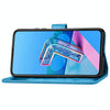 For Asus Zenfone 7 / 7 Pro  Four-leaf Clasp Embossed Buckle Mobile Phone Protection Leather Case with Lanyard & Card Slot & Wallet & Bracket Function(Blue)