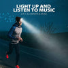 M1-BL LED Glowing Bluetooth Music Hat Wireless Call Night Running Hat(Gray)