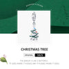 S925 Sterling Silver Pendant Platinum Plated Christmas Tree Beads DIY Bracelet Necklace Accessories