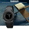 SKMEI 2069 Multifunctional 30M Waterproof Muslim Worships Digital Wrist Watch(Silver+White)