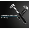 Manual Mini Portable Bicycle Aluminum Alloy Pump + Plastic glue-free tire patch + Tire lever (Red)