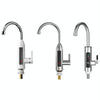 Smart Household Digital Display Instant Hot Kitchen Electric Faucet, Plug: EU Plug(Stainless Steel)