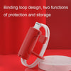 3 PCS Soft Washable Data Cable Silicone Case For Apple, Spec: 8 Pin (Mint Green)