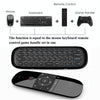 W1 Wireless QWERTY 57-Keys Keyboard 2.4G Air Mouse Remote Controller with LED Indicator for Android TV Box, Mini PC, Smart TV, Projector, HTPC, All-in-one PC / TV