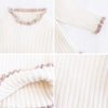 Autumn and Winter Girls Sweater Baby Warm Pullover Bottoming Shirt, Size: 130cm(Add Velvet Beige)