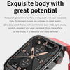 E500 1.83 inch HD Square Screen Leather Watch Strap Smart Watch Supports ECG Monitoring / Non-invasive Blood Sugar(Black)