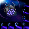 LED Purple Light Parlight Stage Laser Light, Plug Specifications:US Plug(12 Purple Light Par Lights)