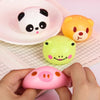 Decompression Cartoon Animal Squeeze and Play Children Pressing Buns Decompression Venting Balls(Mixed Color)