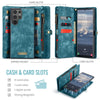 For Samsung Galaxy S25 Ultra 5G CaseMe 008 Detachable Multifunctional Leather Phone Case(Blue)