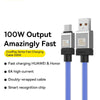 Baseus Cool Play Series CAKW000703 100W USB to USB-C / Type-C Fast Charging Data Cable, Length: 2m(Blue)