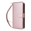 For Samsung Galaxy A15 Nine-card Slots Zipper Wallet Bag Leather Phone Case(Rose Gold)