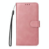 For iPhone SE 2025 ENKAY Card Wallet Calf Texture Leather Phone Case with Screen Film(Pink)