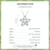 S925 Sterling Silver Opal Star Women Nacklace Jewelry