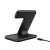 Z5A QI Vertical Magnetic Wireless Charger for Mobile Phones & Apple Watches & AirPods / Samsung Galaxy Buds / Huawei Free Buds, with Touch Ring Light (White)