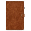 For Samsung Galaxy Tab A7 Lite T220 Cowhide Texture Horizontal Flip Leather Case with Holder & Card Slots & Pen Slot(Brown)