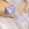 6cm x 9m Purple Symphony Fishtail Yarn Flower Cake Baking Packaging Ribbon Lace Decorative Webbing