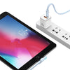 USAMS US-SJ652 PD 30W USB-C/Type-C to 8 Pin Aluminum Alloy Digital Display Fast Charging Elbow Data Cable, Length: 1.2m(Beige)