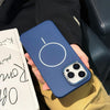 For iPhone 14 Plus Skin-friendly Ultra-thin MagSafe PC Phone Case(Blue)